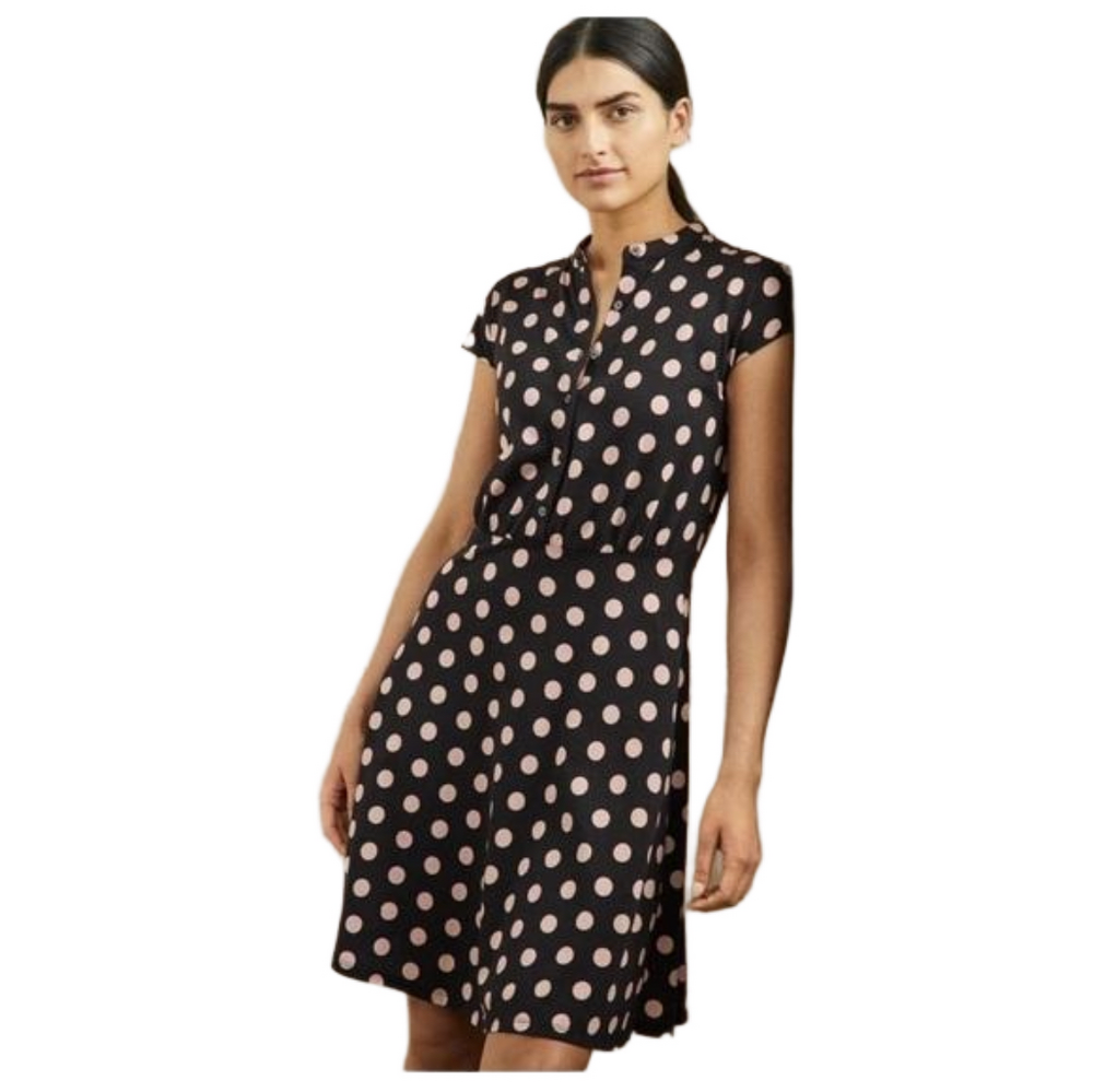 EUC Boden Jersey Polka Dot Dress Size 10L